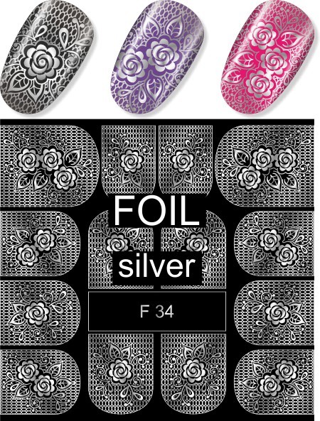 Sticker F34 Silver